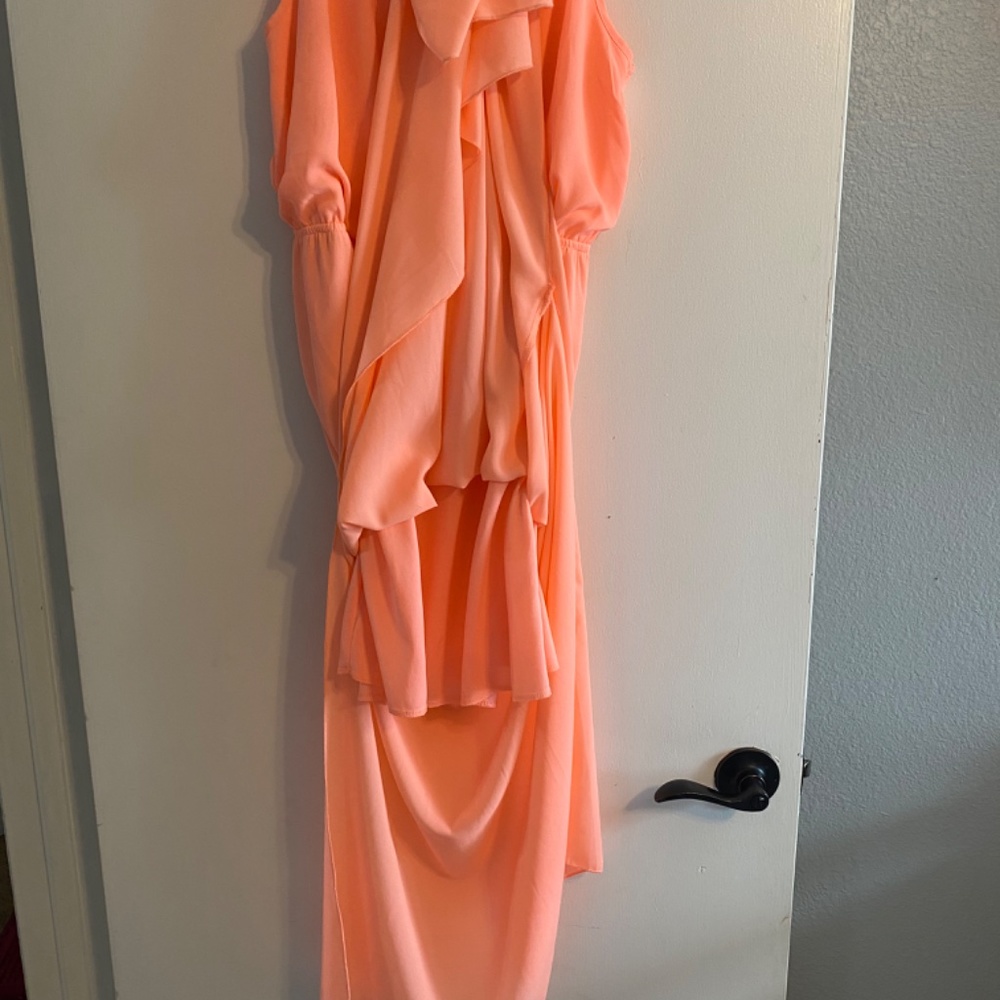 Long Peach Dress - Picture 3 of 4